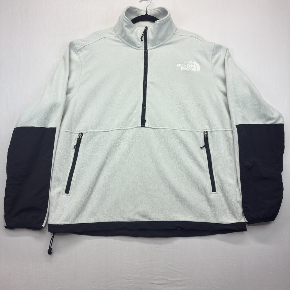 The North Face TKA Glacier Fleece Pullover Men’s XL White 1/4 Zip Jacket
